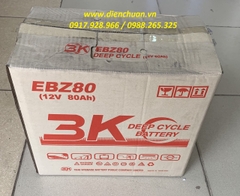 Ắc quy xe điện xe nâng 12V 80Ah 3K EBZ80 (12V 80Ah)