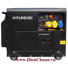 Máy phát điện Hyundai DHY 6000SE 5KVA-1 pha (5.0-5.5 KW) Chạy dầu Diesel