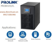 Bộ lưu điện UPS Online Prolink 1000VA ( 1KVA) PRO801EL