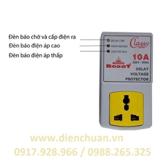 Bộ trễ bảo vệ thiết bị lạnh Robot 10A Delay 10A