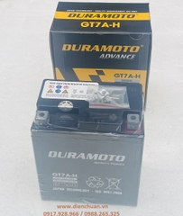 Ắc quy xe máy Liberty, Medley, Vespa Sprint, SH nhập, Dylan, @, PS, SCR- Duramoto GT7A-H ( 12V 7Ah)