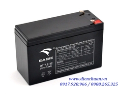 Ắc quy 12V-7.2AH EAGIE OT7.2-12 dùng cho UPS, loa kéo, bình thuốc sâu, lưu điện cửa cuốn, thang máy