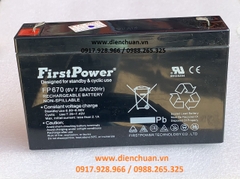 Ắc quy First Power 6V 7.0AH/20HR FP670