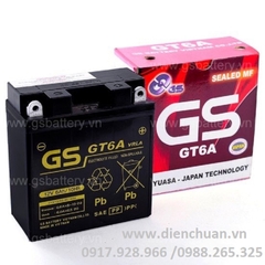 Ắc quy khô xe máy GS 12V 6Ah GT6A/E