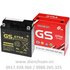 Ắc quy khô xe máy GS 12V 6Ah GT6A/E