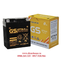 Ắc Quy Xe Máy 12V 7AH GS GT7A-H, ac quy xe máy Honda LEAD, SCR , SH, @ GS GT7A-H (12V-7Ah)