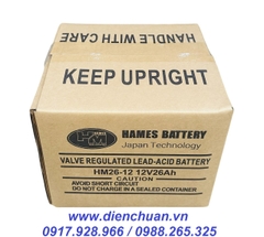 Ắc quy Hames 12V 26Ah HM26-12