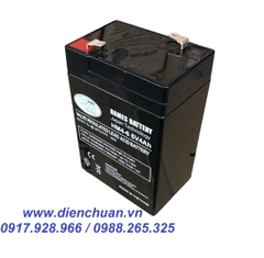 Ắc quy 6V 4Ah HAMES HM4-6 / pin 6V-4Ah