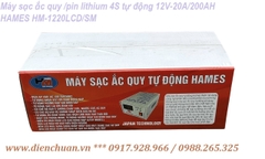 Máy sạc ắc quy tự động Hames 12V-200Ah HM-1220 LCD ( HAMES HM1220LCDSM 12V-20A/200AH)