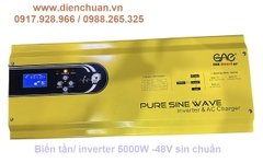 Kích điện- Biến tần-Inverter sin chuẩn 5000W- 48V CAE- Hàng cao cấp