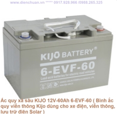 Ắc quy KIJO 6-EVF-60 ( 12V 60AH/3HR- 72Ah/20HR)