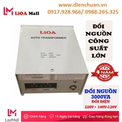 Biến áp (biến thế) đổi nguồn Lioa 3000VA ( 3KVA)/  Lioa DN030