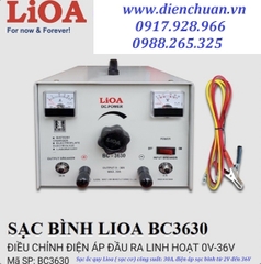 Sạc (nạp) ắc quy LiOA 30A BC3630