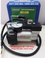 Bơm hơi ô tô xe máy 12V 14A Lotusviet CY102-2S