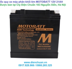 Ắc quy Motobatt MBTX20UHD/ Motobatt MBTX20UHD ( 12V 21AH) large displacement motorcycle battery