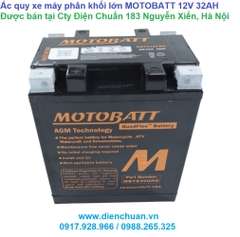 Ắc quy Motobatt MBTX30UHD/ Motobatt MBTX30UHD ( 12V 34AH) large displacement motorcycle battery