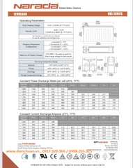 Bình ắc quy Narada 12HRL600 (12V 150ah )