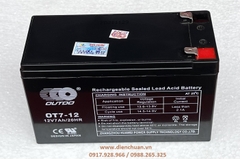 Ắc quy Outdo OT7-12 ( 12V 7Ah )