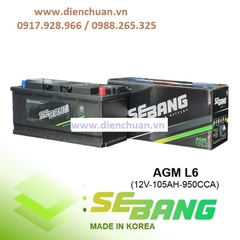 Ắc quy Sebang 12V 105Ah ( AGM L6)