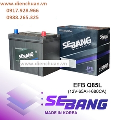 ẮC QUY SEBANG EFB Q85L (12V-65AH)