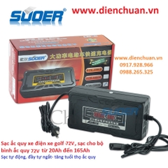 Sạc ắc quy xe điện xe Golf xe nâng 72V 20Ah-165Ah Suoer Son-7280D