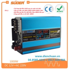 Kích điện inverter solar pin năng lượng mặt trời 1000VA-12V Suoer SUS-1000A
