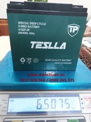 Ắc quy xe đạp điện 12V-20Ah TESLLA 6-DZF-20 ( Model 30A)