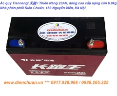 Ắc quy xe điện TIANNENG  6-DZF-23L ( 12V 23Ah) / Ắc quy Thiên Năng ( 天能 ) 23Ah hàng cao cấp nặng cân