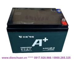 Bộ 4 bình ắc quy xe đạp điện TIANNENG 48V-12.3AH- Ắc quy Thiên năng hàngg chất lượng Trung Quốc