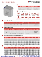 Ắc quy Tianneng TNE8-180 ( 8V-180AH )