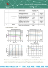 Pin Lithium-Ion Vision V-LFP72-100L (72V 100AH ) dùng cho xe điện- xe golf- xe nâng