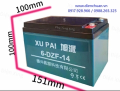 Ắc quy xe Xupai 12V 14Ah 6-FD-14 / 6-DZF-14 dùng cho xe đạp điện, loa kéo, ups, thắp sáng