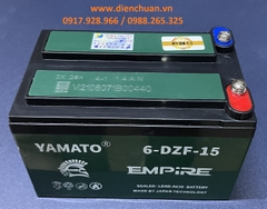 Ắc quy xe đạp điện 12V 15Ah Yamato Empire 6-DZF-15