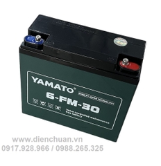 Ắc quy xe đạp điện 12V 30Ah Yamato (6-DZF-30/ 6-FM-30/ 6-DPB-30 / YMT-12-30)