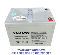 Ắc quy Yamato NP80-12 ( 12V 80AH )/ Ắc quy xả sâu 80Ah Yamato