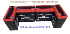 Bộ 4 bình ắc quy xe máy điện 48V-30Ah YAMATO/ Ắc quy Yamato 48V 30AH