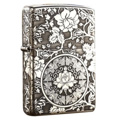 Zippo bạc khối dày