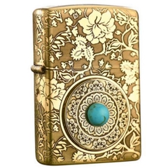 Zippo ngọc hoa mẫu đơn