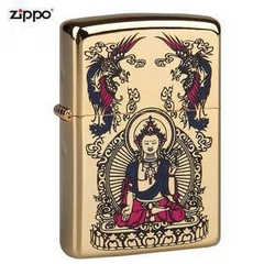 Zippo Đức Phật Thích Ca Mâu Ni mạ vàng 6