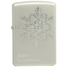 Zippo silver ZBT-2-30B hoa tuyết