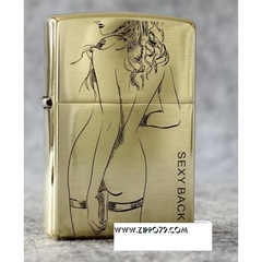 bật lửa zippo hình cô gái