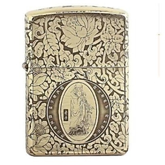 Zippo Armor dập nổi đồng Phật ông thọ 5 mặt