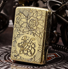 Zippo đồng tuổi tuất năm con chó - Mậu Tuất 2018