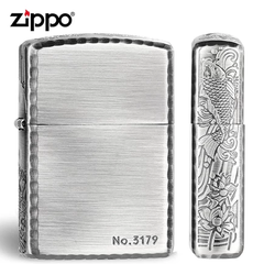 Zippo bạc cửu ngư quần hội