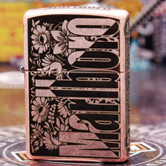 Zippo MARLBORO hoa văn đồng đỏ