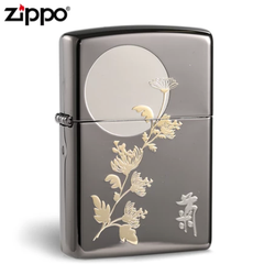 Zippo hoa cúc dưới trăng