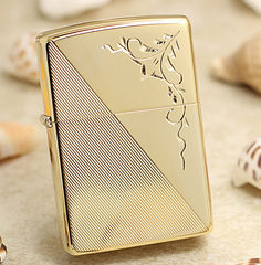 zippo mạ vàng