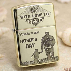 zippo cha dắt con vỏ dày