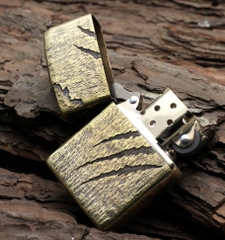 Zippo khoét sâu đồng khối mỹ