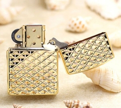 bật lửa zippo kim cương mạ vàng 2